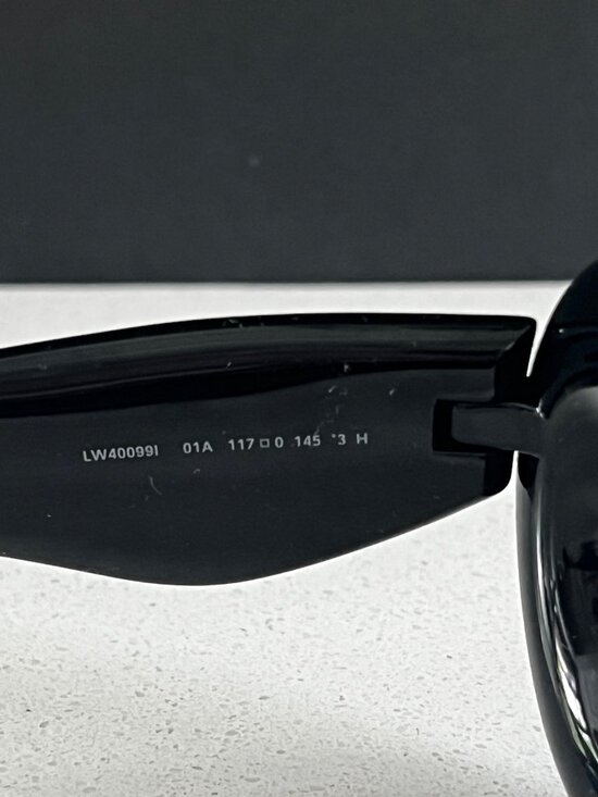 LOEWE LW400991 01A  Inflated Oval BLACK Sunglasses main image 6